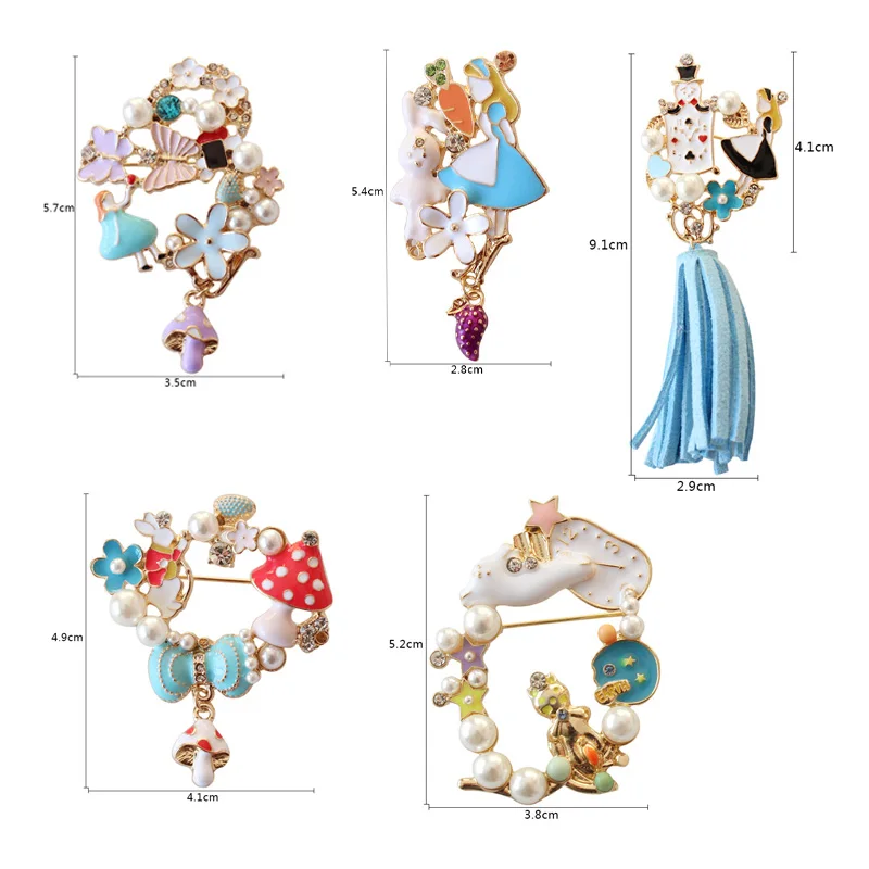 brooches size