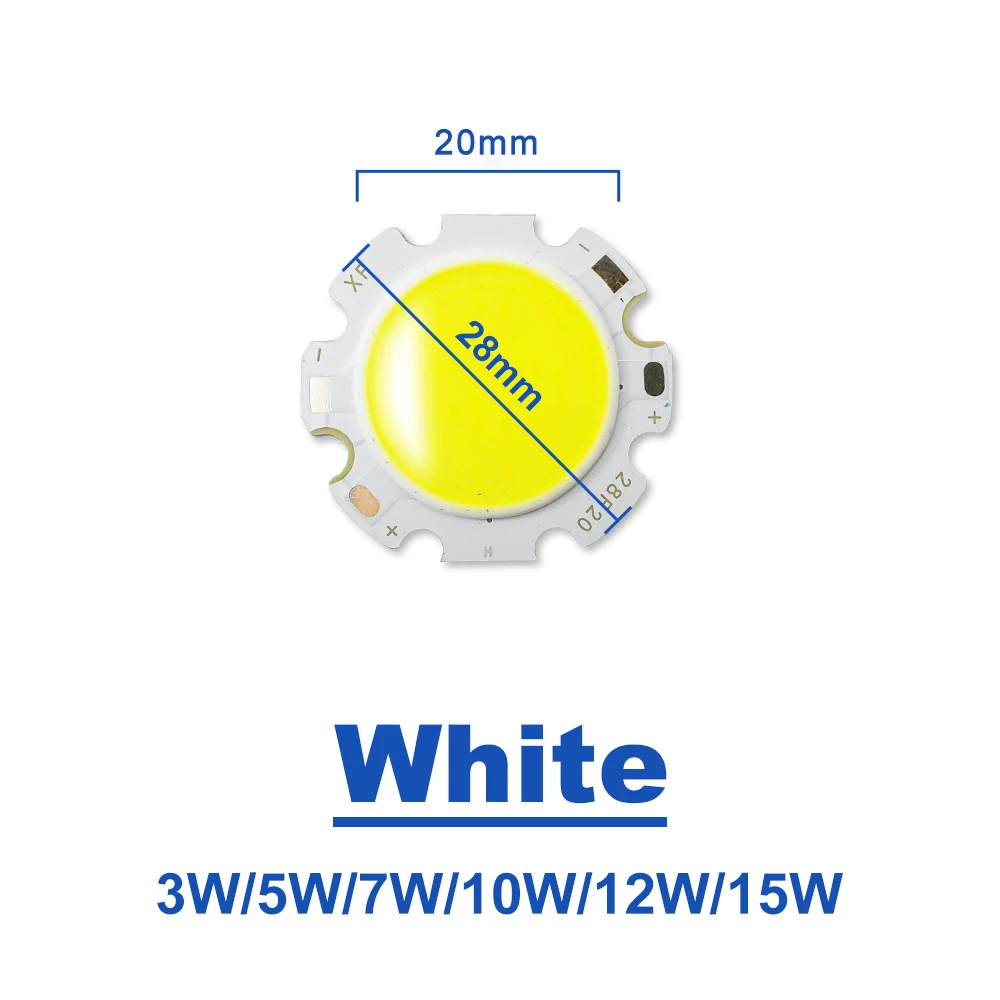 5 шт./лот светодиодный COB Чип 240mA 28 мм-20 мм SMD чипы 3 Вт 5 Вт 7 Вт 9 Вт 10 Вт 12 Вт 15 Вт теплый белый для DIY прожекторная софитная лампа