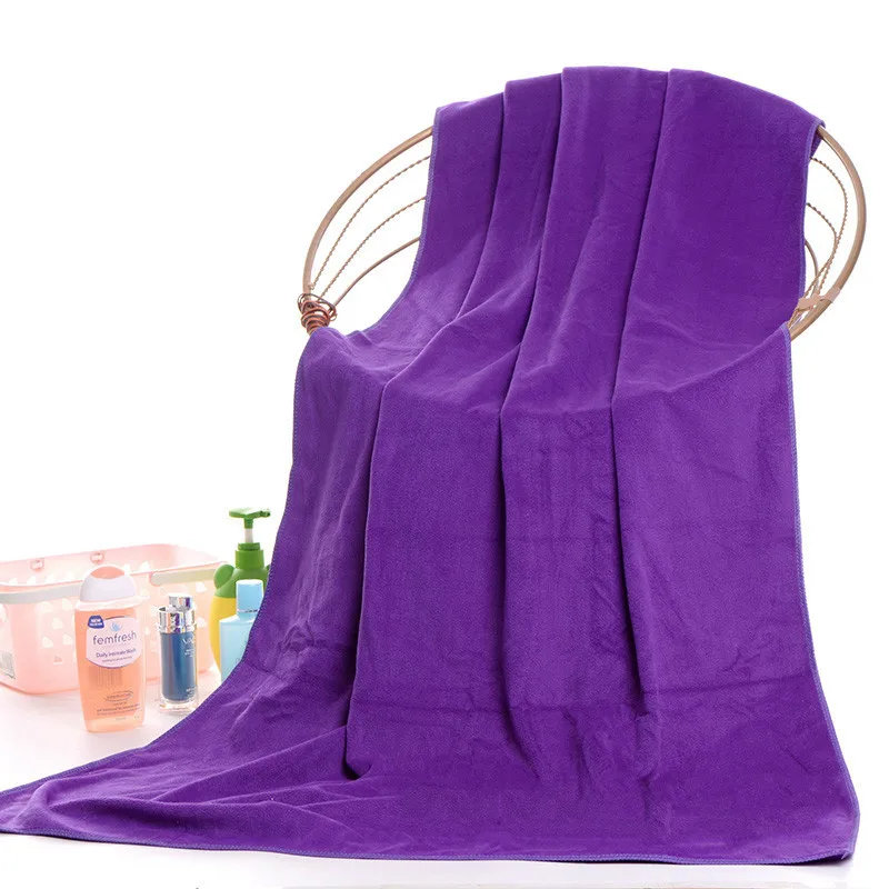 140x70cm/55''x27'' Microfiber Beach Towel Bath Towel Sports Gym Fast Drying Cloth Extra Large