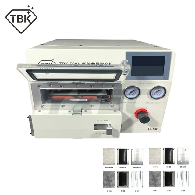 

2019 TBK-508A Curved LCD Screen Vacuum Laminating Machine for Sumsung iPhone iPad S9 S9+ Edge LCD OCA Repair bubble remover