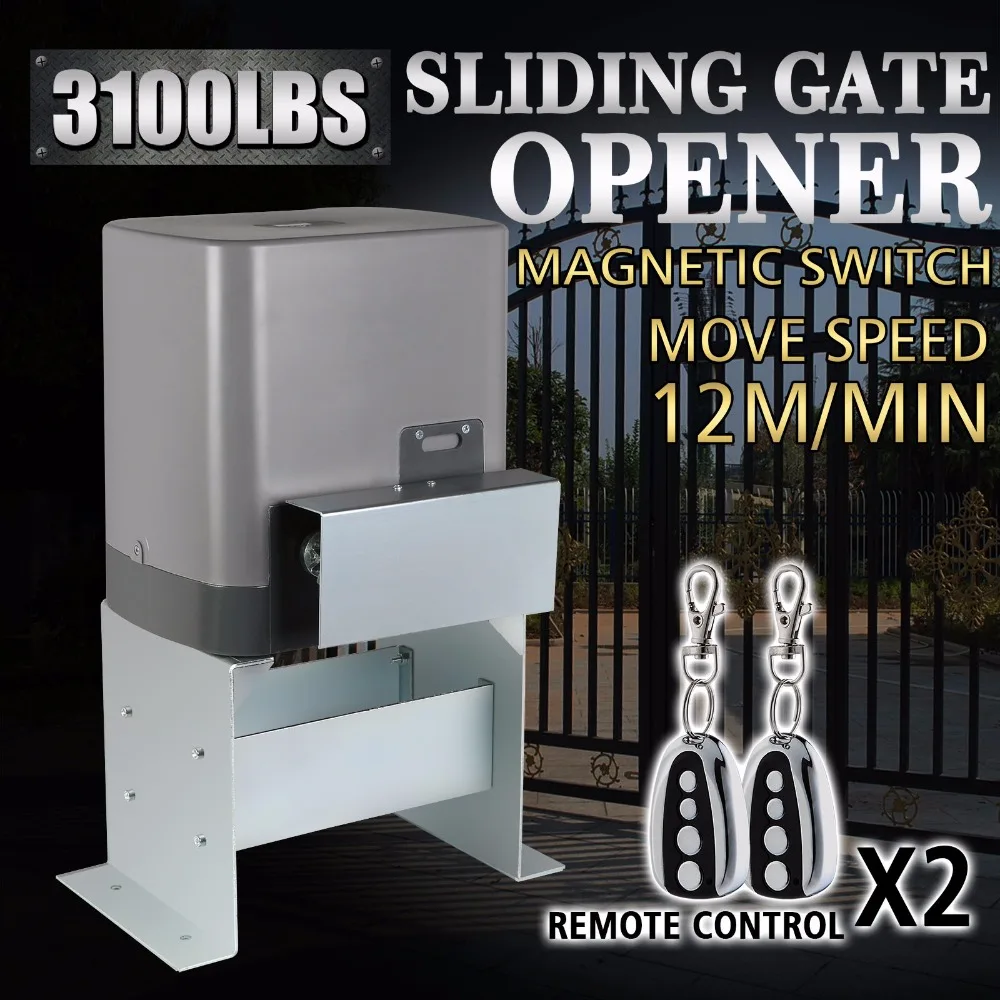 

Motor Powered Automatic Sliding Gate Opener + Remote Controllers