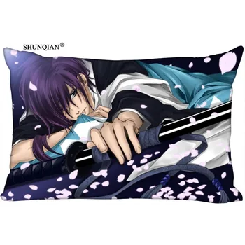 

Custom Hakuouki Printed Pillowcase Two Sides Home Living room cushion Rectangular Silk Pillowcase More size
