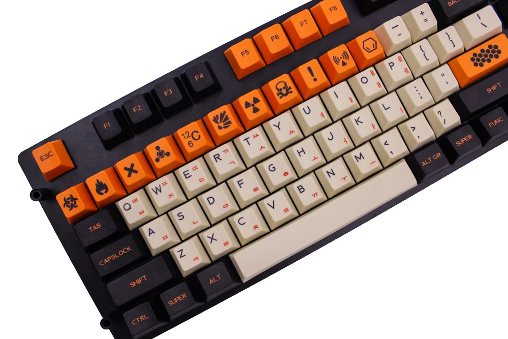 MP PBT краситель сублимированный Keycap английская/Корейская версия большой углерод 169/124 ключ Вишневый профиль Keycap для механической клавиатуры