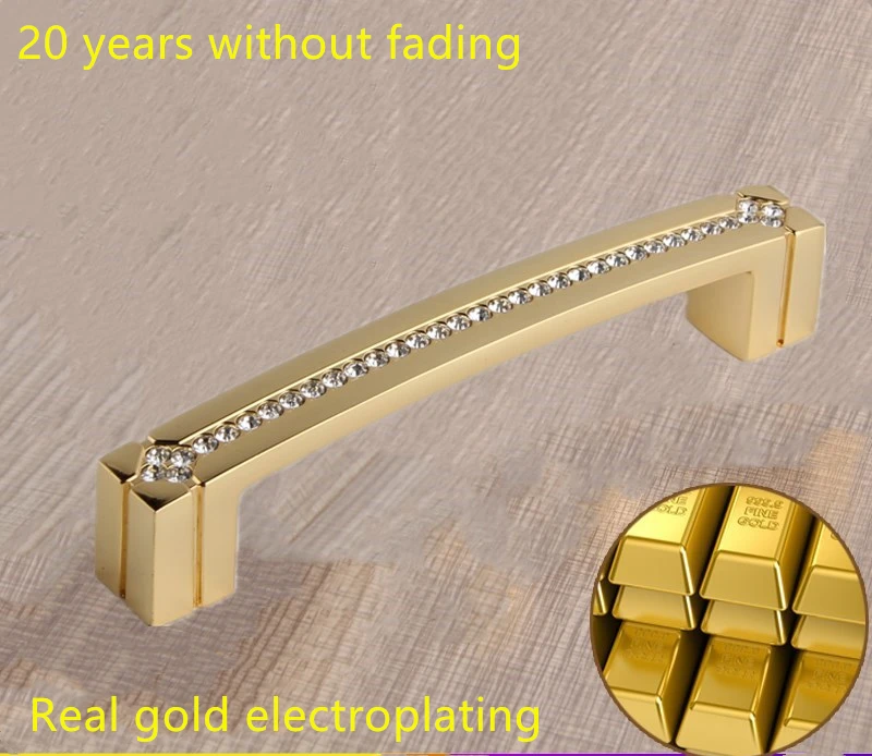 

2pcs deluxe crystal diamond Furniture handle Crystal Rhinestone Cabinet Handle Pull Kitchen Cabinet Cupboard Drawer Handler