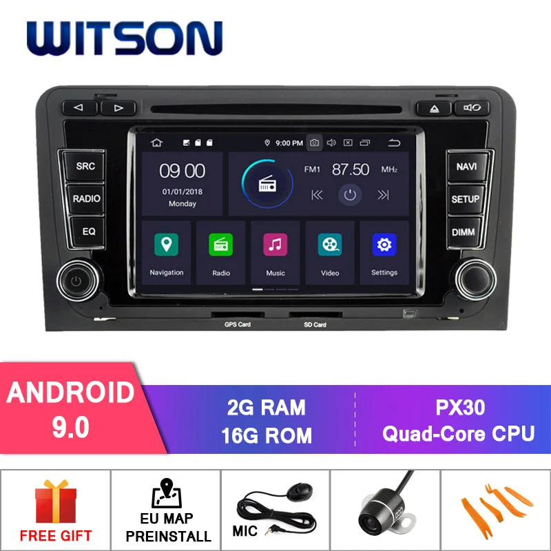 Top WITSON Android 9.0 4GB RAM+64GB FLASH 8 Octa Core CAR DVD for AUDI A3 S3 RS3 2003-2013 RADIO NAVI GPS+DVR/WIFI+DSP+DAB+OBD 1 Top WITSON Android 9.0 4GB RAM+64GB FLASH 8 Octa Core CAR DVD for AUDI A3 S3 RS3 2003-2013 RADIO NAVI GPS+DVR/WIFI+DSP+DAB+OBD 1