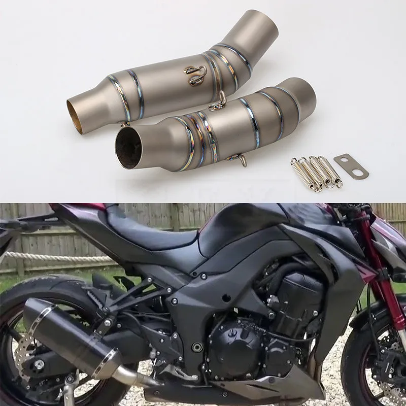 ^*Best Offers Motorcycle Exhaust Muffler Middle Pipe For Kawasaki Z1000 Z 1000 2010 2011 2012 2013 2014 2015 2016 2017 10 11 12 13 14 Slip-on