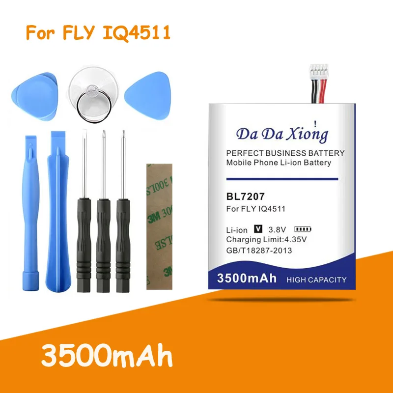 Литий-ионный аккумулятор для Телефона FLY IQ4511 3500 мАч BL7207 bl 7207 | Мобильные телефоны и