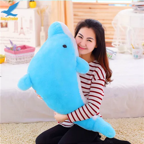 Fancytrader 79'' Lovely  Super Soft Giant Stuffed JUMBO Dolphin Plush Toy 200cm, 2 Colors 2 Sizes Free Shipping FT50142 (5)