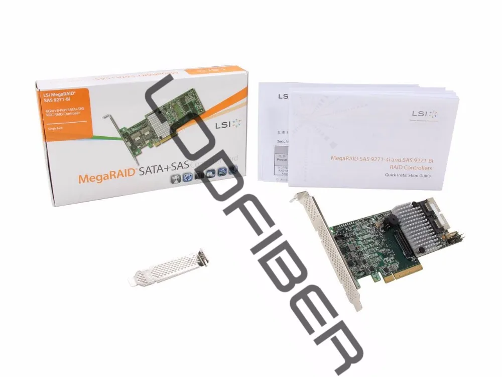 

LODFIBER for LSI Logic LSI00330 MegaRAID SAS 9271-8i 8Port 6Gb/s PCI Express 3.0 1GB DDR3 Single Controller Card