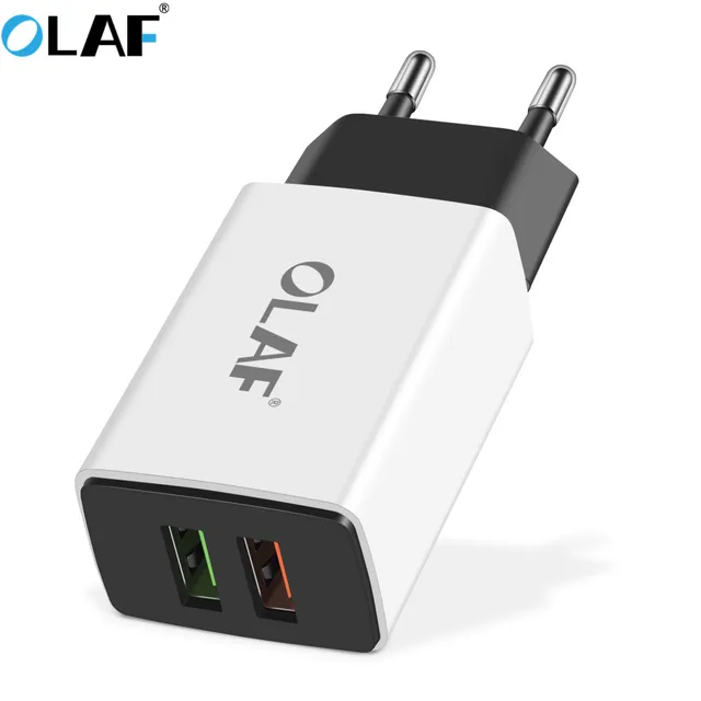 Best Offers OLAF USB Charger Adapter Dual USB EU/US Wall Charger Fast Charging For iphone ipad Samsung Xaiomi Mobile Phone & Tablet Chargers Best Offers OLAF USB Charger Adapter Dual USB EU/US Wall Charger Fast Charging For iphone ipad Samsung Xaiomi Mobile Phone & Tablet Chargers