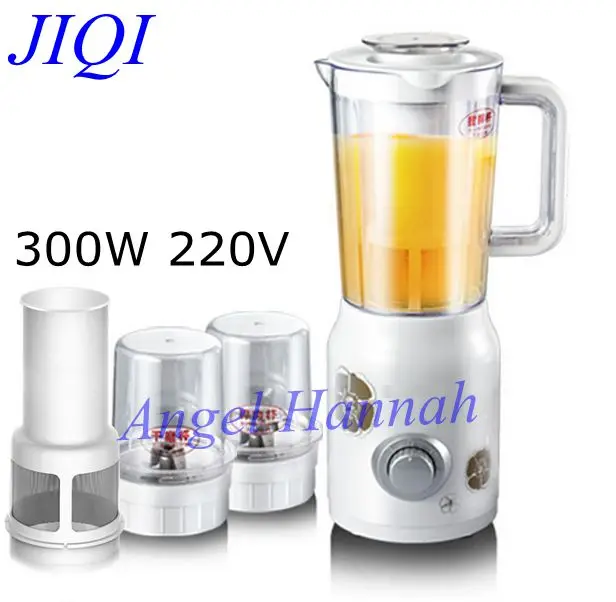JIQI Juicer Soymilk juice machine multifunction household electric mixer baby food supplement cooking meat grinder 300w 220v 220v multifunction electric juicer household meat grinder kitchen food processor tool only with 1 juicer cup
