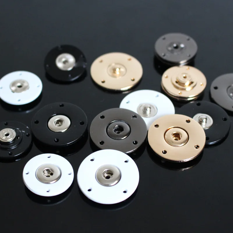 10 Pcs/lot Zinc Alloy Round Snap Buttons Fine Quality Metal Snap Button