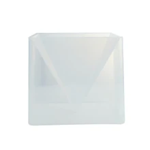Силиконовая полимерная форма для изготовления ювелирных изделий Пирамида Белая Квадратная 17,5 см x 15,5 см(6 7/" x6 1/8") 15,5 см x 14,2 см(6 1/" x5 5/8"), 1 комплект