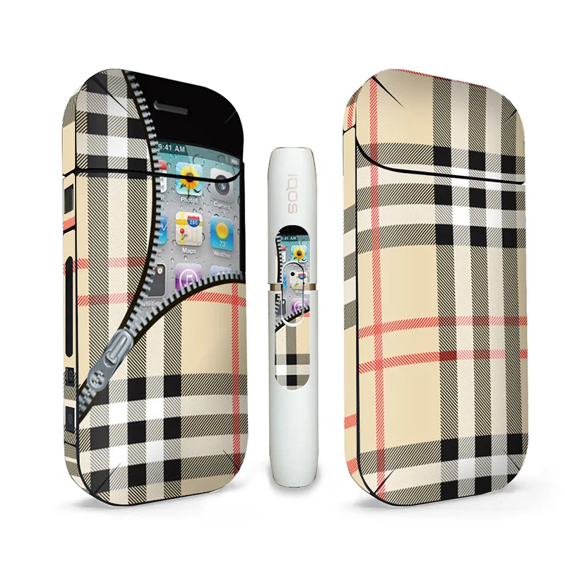 2018 новый стиль Ambrose Vape IQOS стикер полосатый рисунок кожа 15 цветов в