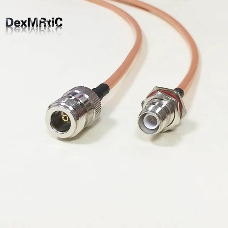 

High quality low-attenuation N Female Switch RP-TNC Female Jack RF coax cable RG142 50CM 20" low loss