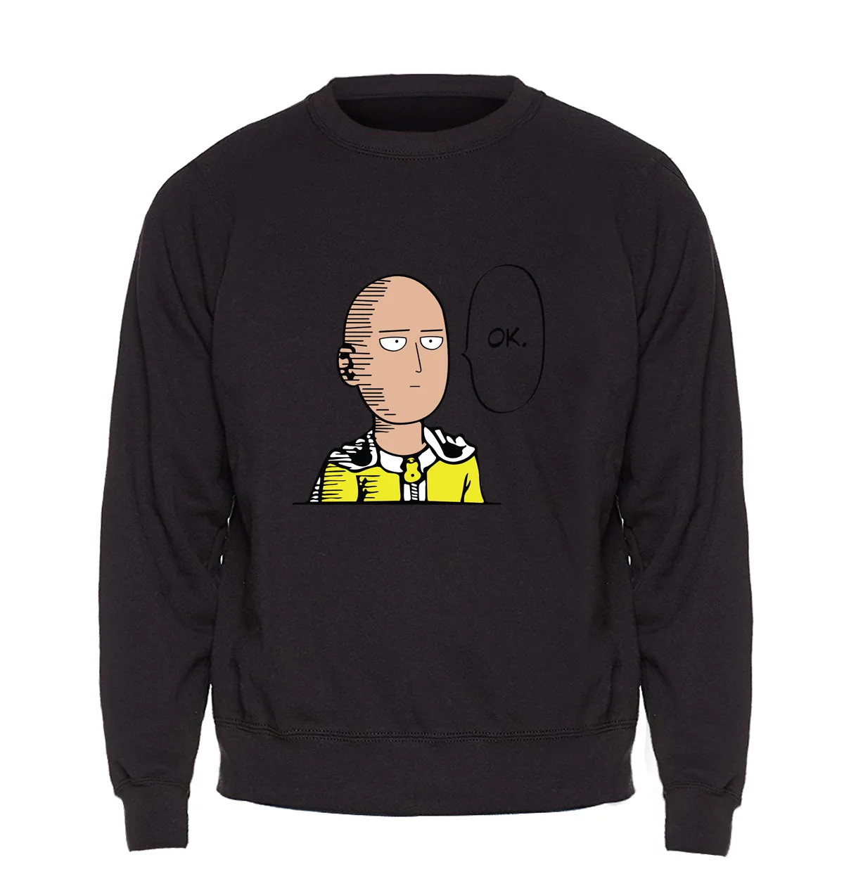 Аниме One Punch Man толстовка мужская Белая 2018 зима осень флис теплая Saitama толстовки