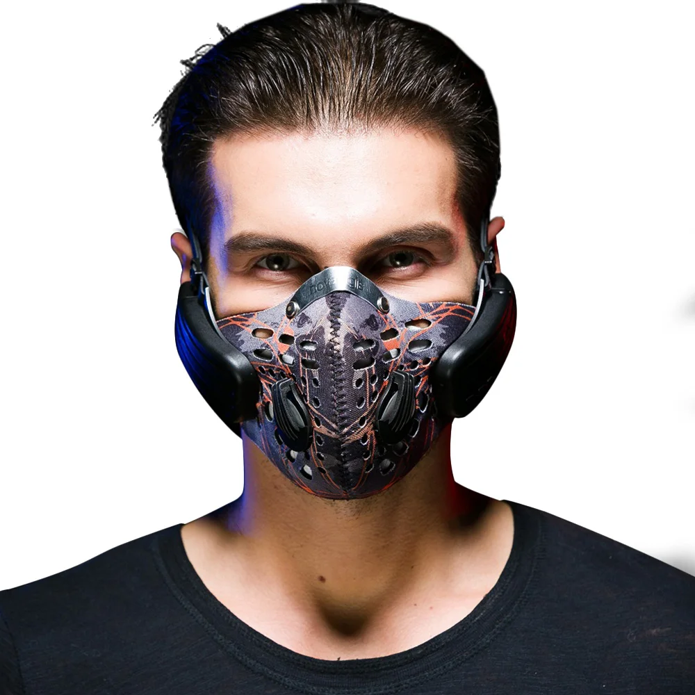 

Wireless BT4.0 Bicycle Headphone Mask Rechargeable Haze Dust Resistant Music Bone Conduction Headphone Anti-pollution Sport Mask