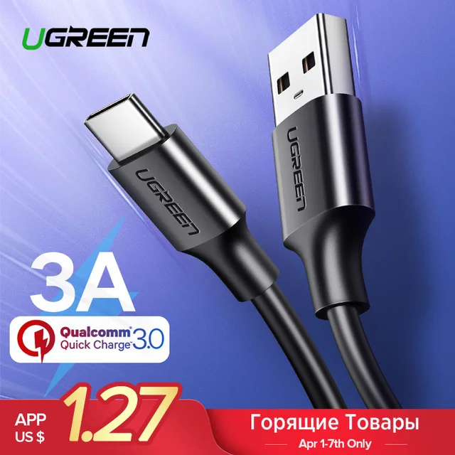 Ugreen USB Type C Кабель USB С Быстрой Зарядки Кабель для Передачи Данных Type-C USB Зарядное Устройство Кабель для NEXUS 5X, 6 P, Oneplus 2, LG для Xiaomi 4C кабель