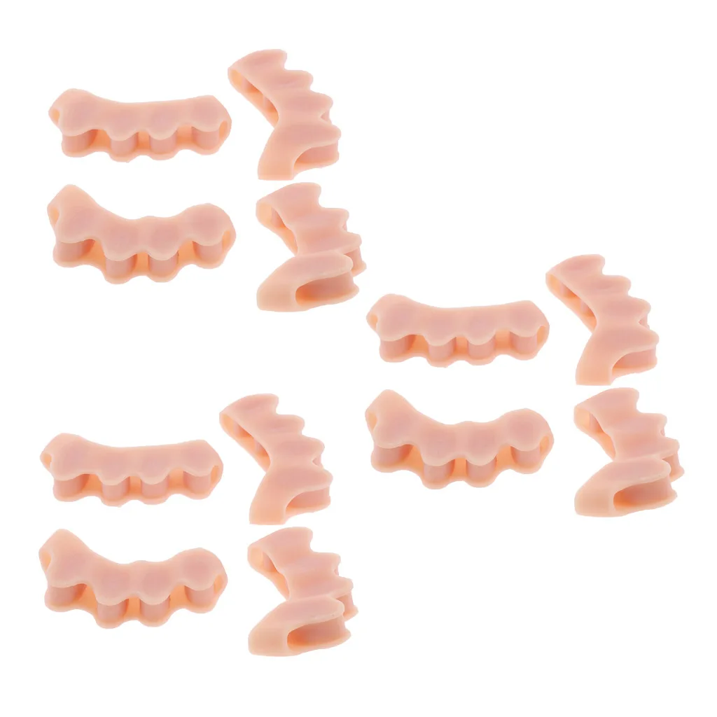 6 Pairs Silicone Foot Fingers Toe Separator Protector Care