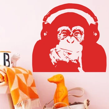 

Art Design home decoration Vinyl Caesar monkey music Wall Sticker Rise of the Planet of the Apes orangutan room decor decals