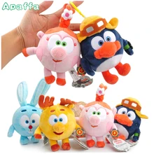 Stuffed Toy Penguin Rabbit Deer Pig Russian Cartoon Character Plush Toys Educational Cartoon Animal Stuffed Toys Doll For Kids