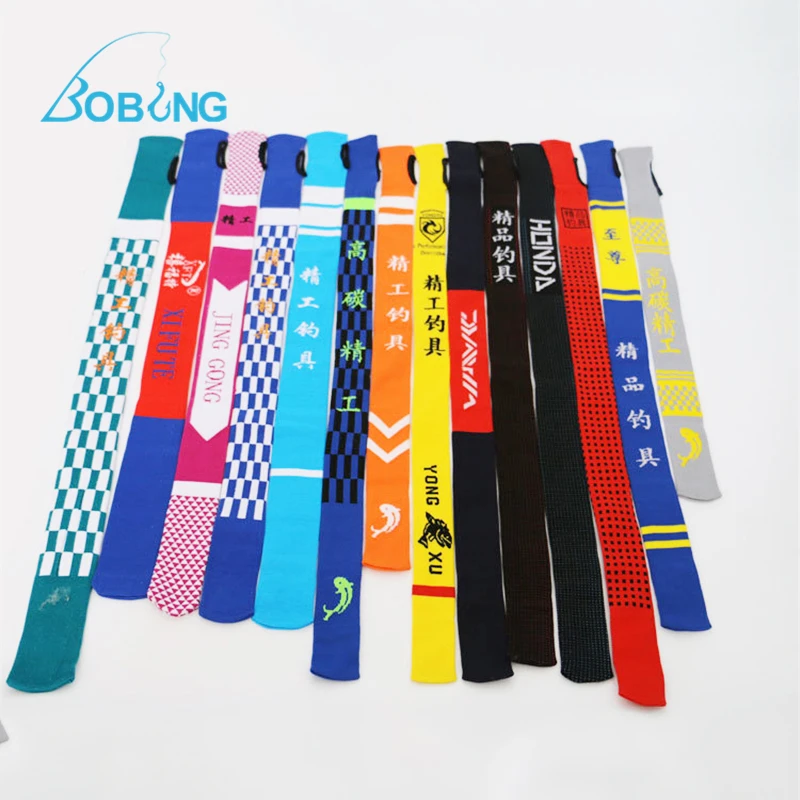 

Colorful Flexible Fishing Rods Cover Casting Spinning Fly Rod Protector Bag Gear Elastic Thickened Inside Soft Pesca Tools Peche