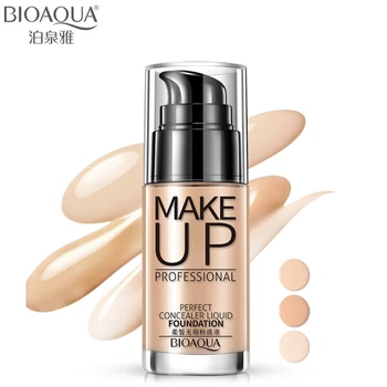 

BIOAQUA Brand Face Base Liquid Foundation Makeup Primer Concealer Waterproof Brighten Whitening Long Lasting BB Cream Cosmetics