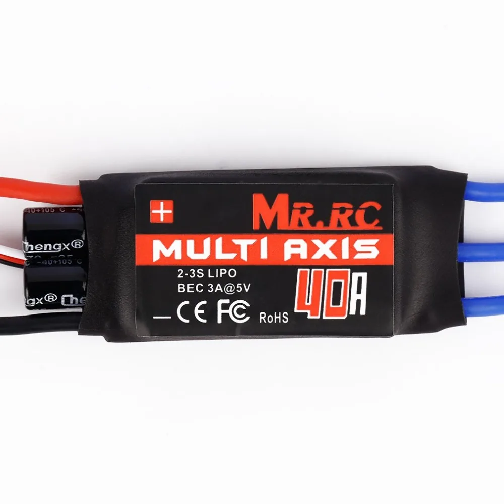 

MR.RC 40A Brushless ESC Speed Controller For F450/F550 Multirotor Aircraft