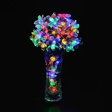 7 м 50 светодиодный солнечный цепочка цветов свет многоцветный Водонепроницаемый для рождественской вечеринки декоративный светильник сада Xmas осветительная гирлянда, для улицы