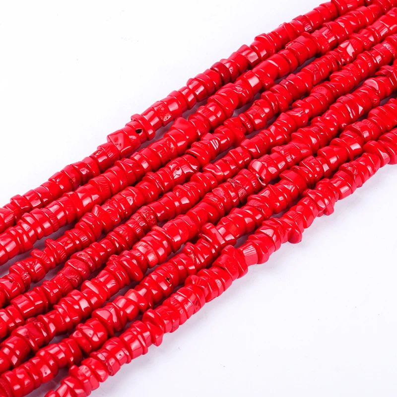 

1pack/lot High quality irregular round Red Coral loose strand beads DIY for bracelet necklace jewelry making for women and men