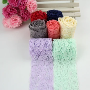 

3.8cm mesh embroid ribbon Tiny Round lace Tulle Wave embroidered net Lace trim for Sewing clothing 20 yards