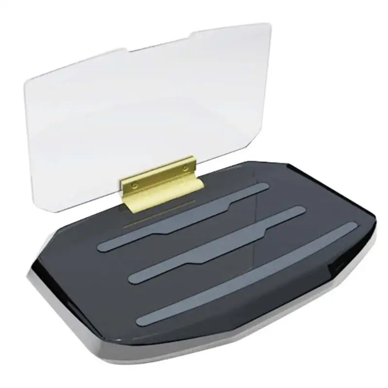 

10W Wireless Charger Phone Holder Car Navigation HUD Head Up Display Overspeed Warning Windshield Projector Alarm System New