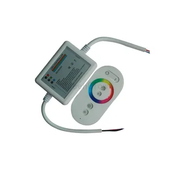 

1X plastic shell full touch RF wireless RGB LED controller DC12-24V input free shipping