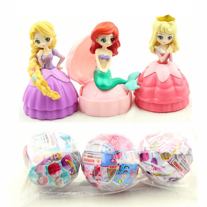 

Wholesale 5 sets/lot New Rapunzel Doll Princess Ariel Mermaid beautiful dolls in Surprised ball gifts for girls