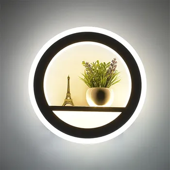 

LED Wall Light Modern Remote Control Bedroom Living Room Wall Light with Flower Tower CLH@8