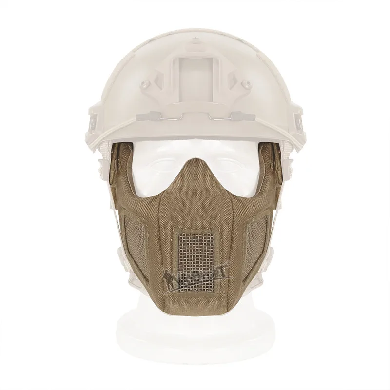 

WoSporT Metal Steel Net Tactical Helmets Mask Half Face Military Outdoor CS Airsoft Paintball Shooting Protective Face Masks