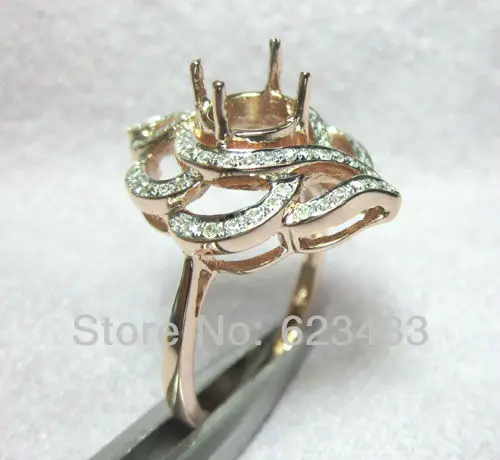 Однотонное обручальное кольцо с розовым золотом 14k|wedding rings|ring ringrose gold wedding ring |