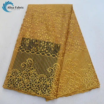 

French Tulle Lace Fabric high quality Mesh lace African Net Lace With Stones 5 Yards/Piece Nigerian style For Long/Women dress