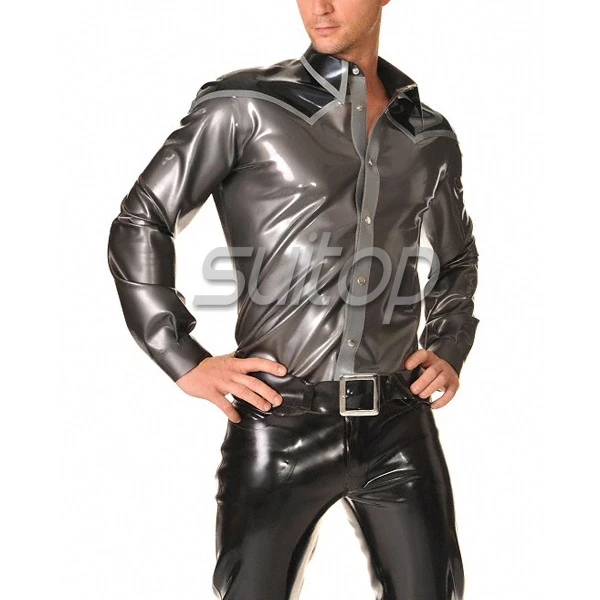 

nature rubber latex Long Sleeve Cowboy Shirt