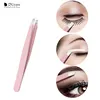 DUcare 3 PCS Eyebrow Tweezers Set Stainless Steel Flat Tip/Slant Tip/Point Tip Hair Removal Eye Tweezers with Pink Bag ► Photo 2/6