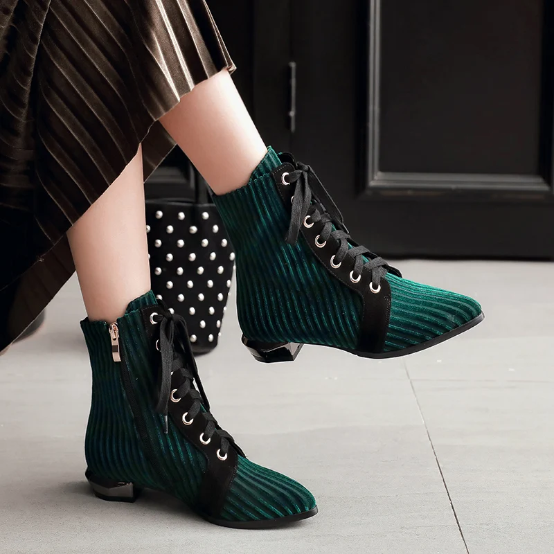 MNIXUAN shoes women ankle boots genuine leather winter 2018 new pointed toe lace up low heels short martin boots big size 34-43 цена MNIXUAN shoes women ankle boots genuine leather winter 2018 new pointed toe lace up low heels short martin boots big size 34-43 цены онлайн