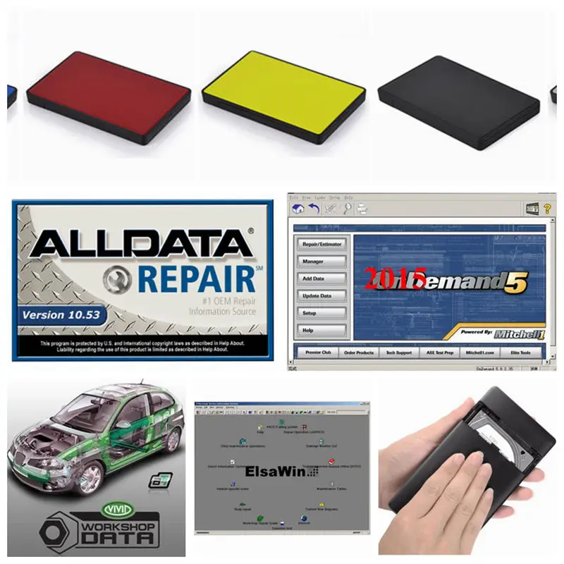 2020 alldata 10 53 программное обеспечение для ремонта авто и mit/chell OD5 2015 Vivid workshop data ATSG
