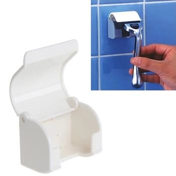

Practical Plastic Adhesive Razor Shaver Hanger Holder Rack Bathroom Tool