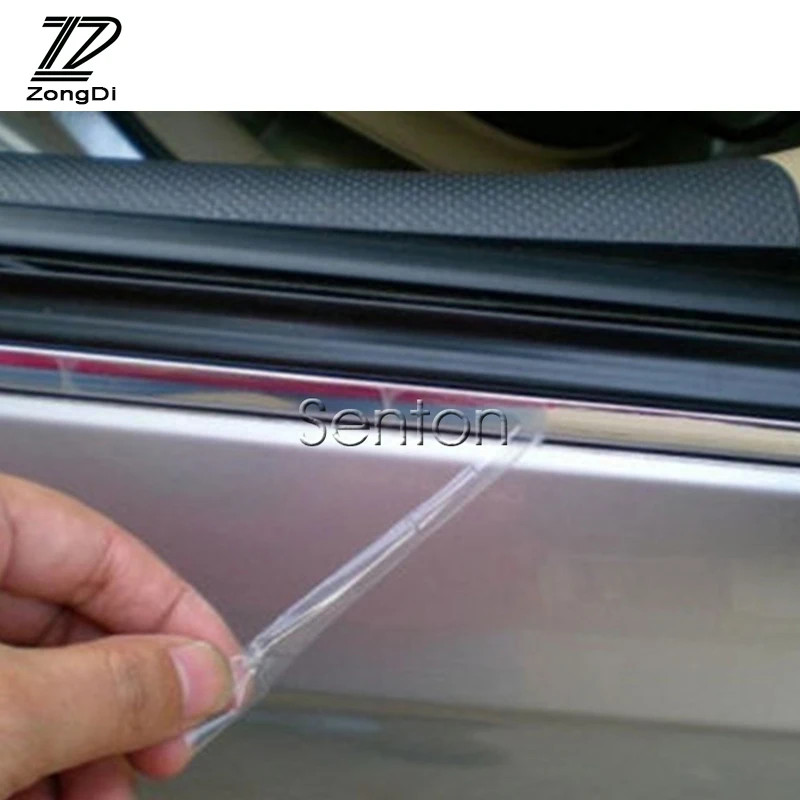 

ZD Car Stickers Chrome Decor Strip for Audi A4 B6 B8 VW Passat B5 B7 Skoda Octavia A7 A5 Renault Megane 2 3 Ford Focus mk2 2017