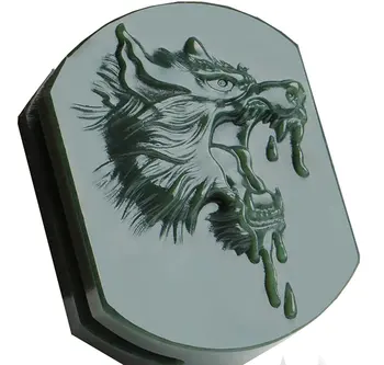 

Koraba Fine Jewelry Pure Natural Genuine Green Jade Ghosts Belt Buckle Men's Section Belt Decoration Evil Spirits Safe