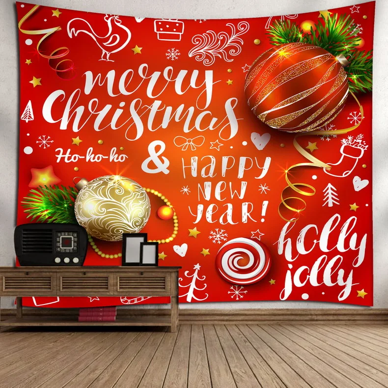 

Christmas Tree Series Wall Tapestry Christmas Party Decoration Wall Hanging Tapestry Bed Cover Tablecloth Home Decoration