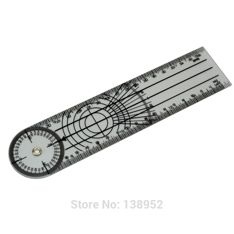 360 Degree Measuring Tool Spinals Goniometer Protractors Userful Multi-Ruler Goniometer Angle Medical Spinal Ruler Professional