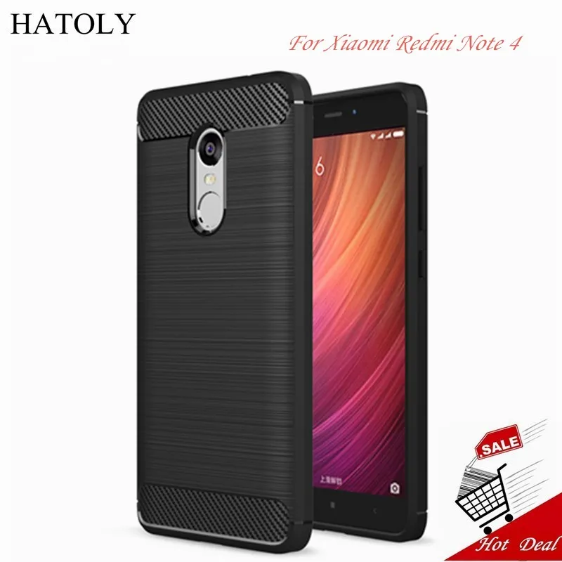 

Case For Xiaomi Redmi Note 4 Cover Shockproof Soft Rubber & TPU For Xiaomi Redmi Note 4 Case For Redmi Note 4 Note4 Phone Bag