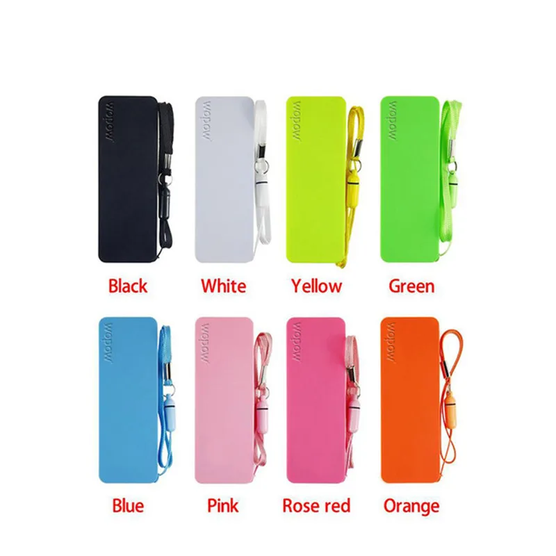 

Hot Portable Practical Ultra thin 2000mAh Power Bank Colorful Mobile USB General Charger External Backup Battery Pack For Xiaomi