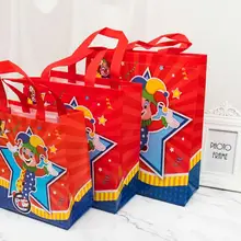 Новинка; модная, сумка, шоппинга клоун с принтом в виде звезд Цвет Нетканая пленка 3D-Сумка женские экологически Твердая Сумка-тоут сумка